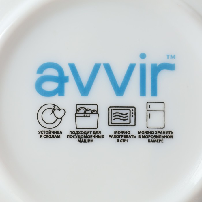 Сервиз чайный «Бархатная роза», 12 предметов: чашка 200 мл, блюдце d=14 см, стеклокерамика, цвет белый Сервиз чайный «Бархатная роза», 12 предметов: чашка 200 мл, блюдце d=14 см, стеклокерамика, цвет белый