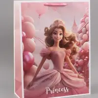 Пакет подарочный ламинированный Princess, XXL 46&times;61&times;20 см