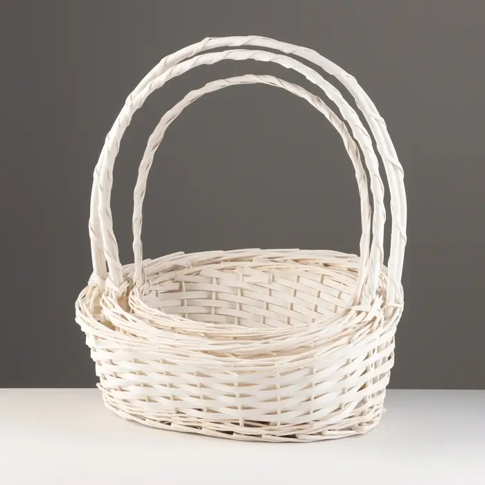 Набор корзин плетёных &laquo;Изыск&raquo;, 3 шт., ива