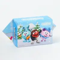 Подарочная коробка Новогодняя Конфета малая «Смешарики» лицензия 9×5.8×12.8 см (+8 см).
