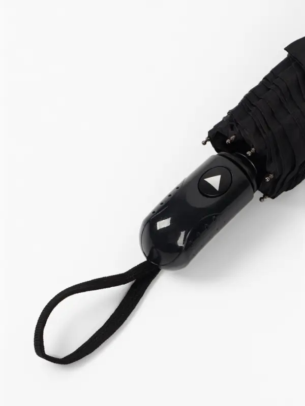 Зонт полуавтоматический &laquo;Гроза&raquo;, эпонж, 3 сложения, 8 спиц, R=47/55 см, d=94 см, чёрный