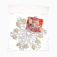 Ёлочная игрушка &laquo;Зимнее волшебство. Снежинка ажурная&raquo;, d=12 см, прозрачный, МИКС