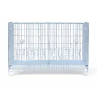 Клетка для птиц пролётная укомплектованная Bd=5/2w, 62&times;27&times;40 см, белая