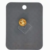 Значок"Русская красавица" в косынке, цветной в золоте