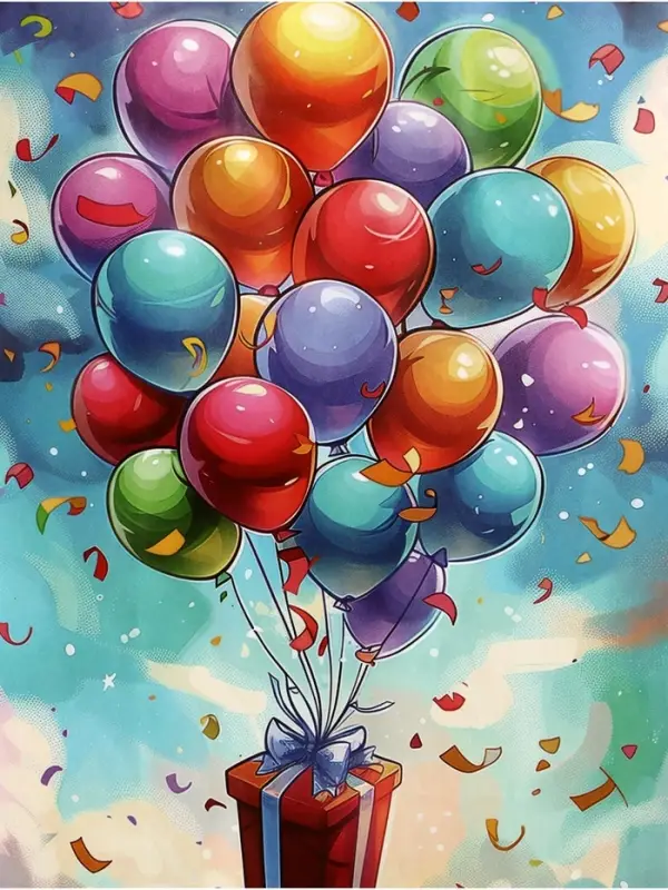 Пакет подарочный крафт «Воздушные шарики», 18×8×25 см Пакет подарочный крафт «Воздушные шарики», 18×8×25 см