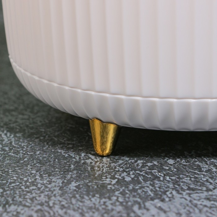 Органайзер для хранения «ENJOY», 5 секций, 14,5 × 14,5 × 12 см, цвет белый/золотистый Органайзер для хранения «ENJOY», 5 секций, 14,5 × 14,5 × 12 см, цвет белый/золотистый