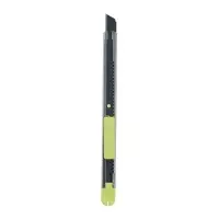 Нож канцелярский 9 мм JUICYCUT, в метал корп, черное лезвие