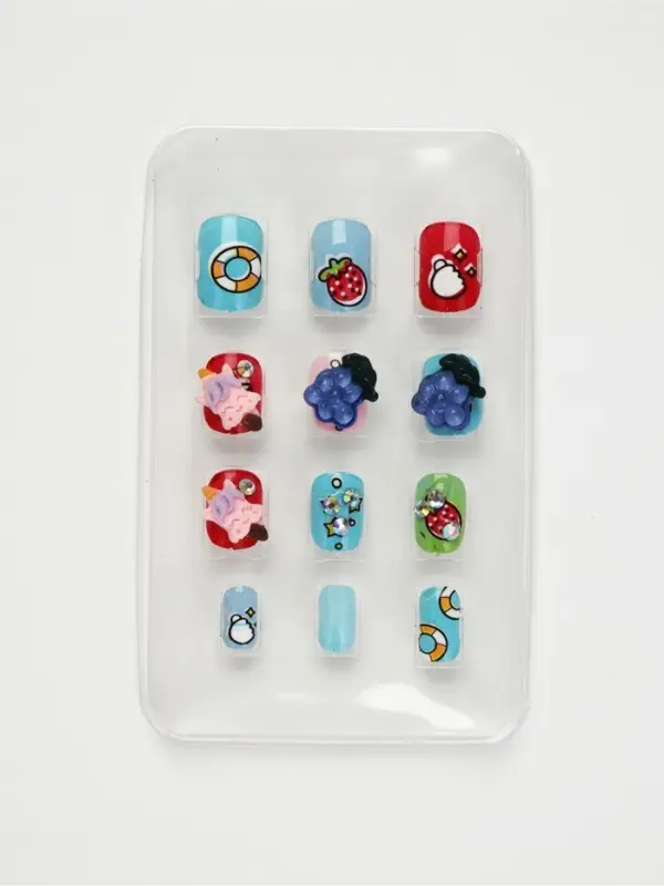Детские накладные ногти &laquo;Сладости&raquo;, 12 шт.