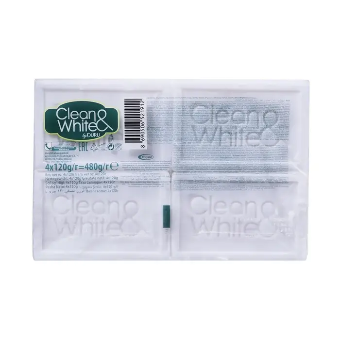 Мыло хозяйственное DURU CLEAN&WHITE Пр.пят.,480 гр