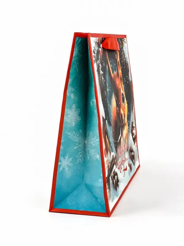 Пакет подарочный новогодний &laquo;С Новым Годом&raquo;, 30&times;9&times;25.5 см