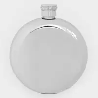 Фляжка для алкоголя Мастер К,150 мл, армейская, нержавеющая сталь, круглая, серебристая