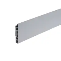 Плинтус напольный прямоугольный &laquo;Идеал. Дюра&raquo;, 2200&times;80 мм, цвет 002 светло-серый