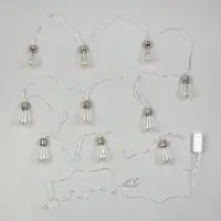 Гирлянда &laquo;Нить&raquo; 3 м с насадками &laquo;Лампа&raquo;, IP20, прозрачная нить, 80 LED, свечение белое, 8 режимов, 220 В