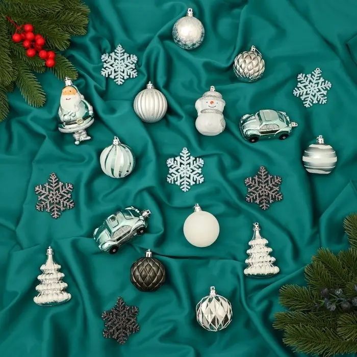 Ёлочные игрушки &laquo;Карусель&raquo;, новогодние, набор 20 шт., МИКС