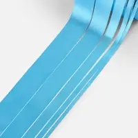 Набор атласных лент, 5 шт., 6/10/20/40/50 мм, 23&plusmn;1 м, голубой