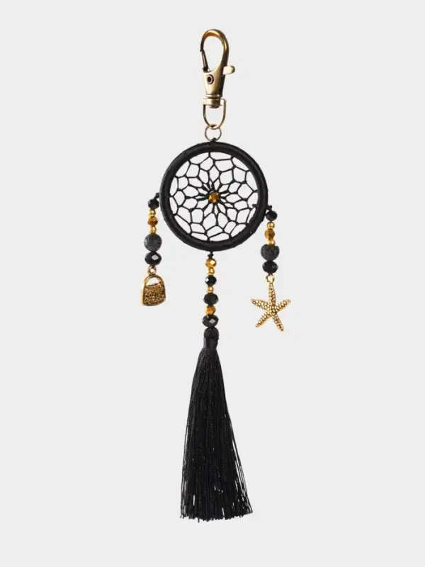 Брелок ловец снов, 17 см, чёрный Брелок ловец снов, 17 см, чёрный