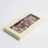 Коробка для шоколада, кондитерская упаковка «Жёлтая», с окном, 17.3 х 8.8 х 1.5 см