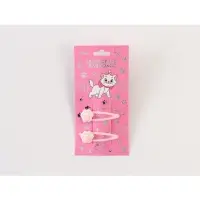Заколка для волос «Лапки» розовые 2 шт, Коты аристократы Заколка для волос «Лапки» розовые 2 шт, Коты аристократы
