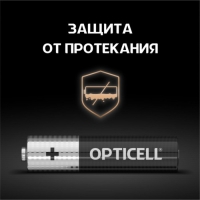 Батарейка алкалиновая OPTICELL, AAA, LR03-4BL, 1.5В, блистер, 4 шт