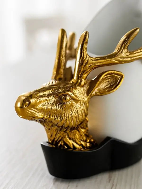 Конфетница &laquo;Олень&raquo;, 14&times;6.5&times;14 см, алюминий