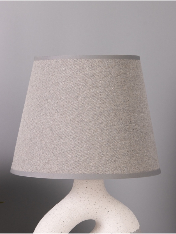Лампа настольная Лампа настольная "Риф" 1х40Вт Е27 серый/белый 20х20х32см