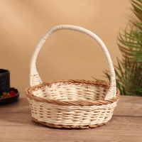 Корзина плетеная 23x23x23 см, ротанг