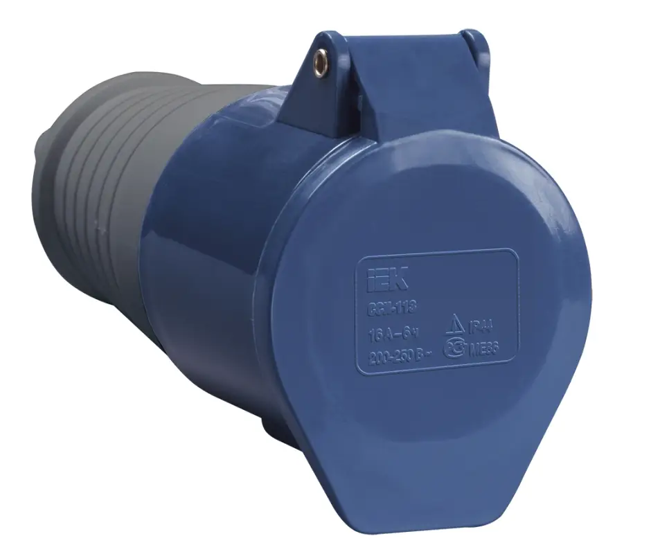Розетка переносная ССИ-213 16А 6ч 220В 2P+PE IP44 IEK