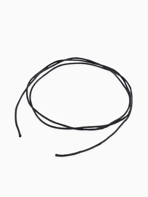 Шнурок для крестика, набор 3 шт. длина 100 см, диаметр 1.5 мм, нейлоновый гайтан, черный