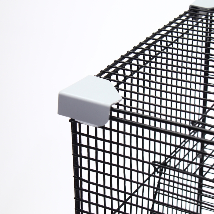 Клетка для грызунов Клетка для грызунов "Пижон" №11, 4 этажа, разборная, 42 х 30 х 65 см (+2 домика,2 колеса,миска), беж