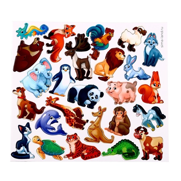 Развивающие магниты «Животные» Развивающие магниты «Животные»