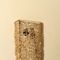 Светильник настенный &laquo;Нить Ариадны&raquo;, 1&times;120 Вт, Е27, 24&times;14&times;40 см, из ротанга, с переключателем