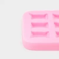 Молд для заливки Sweet, силикон, 6 ячеек, 6&times;1 см, розовый