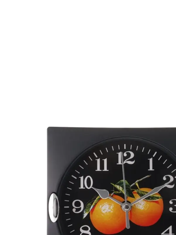 Часы настенные для кухни &laquo;Фрукты&raquo;, для дома и дачи, 15&times;15 см, d=13 см, чёрные