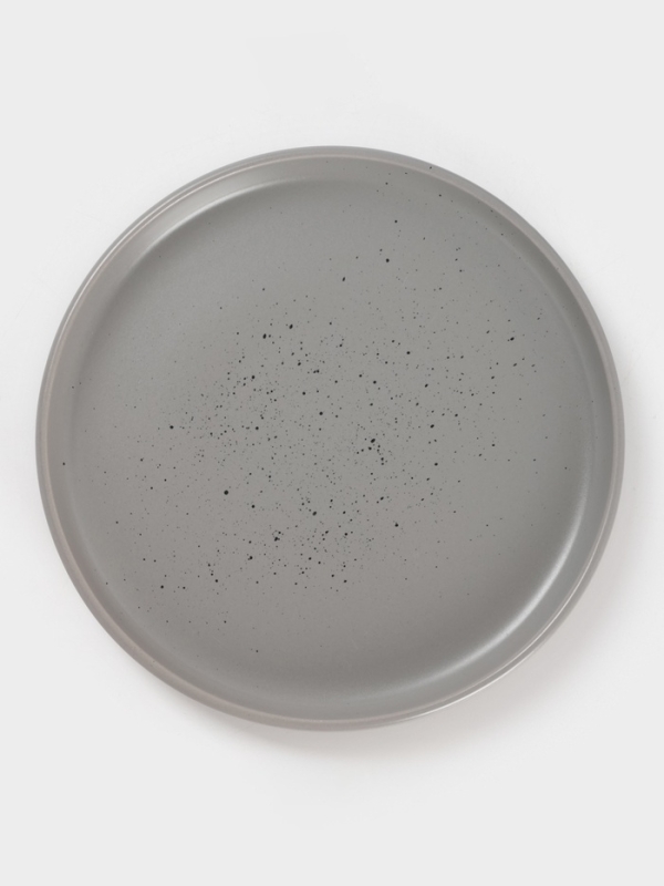 Набор тарелок 4 шт Доляна 20х2 см Набор тарелок 4 шт Доляна 20х2 см "Гранит" серый в крапинку