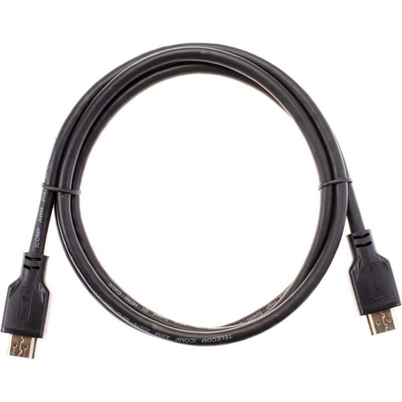 Кабель HDMI 19M/M,ver. 2.1, 8K@60 Hz 1.5m, медь,  Telecom <TCG255-1.5M