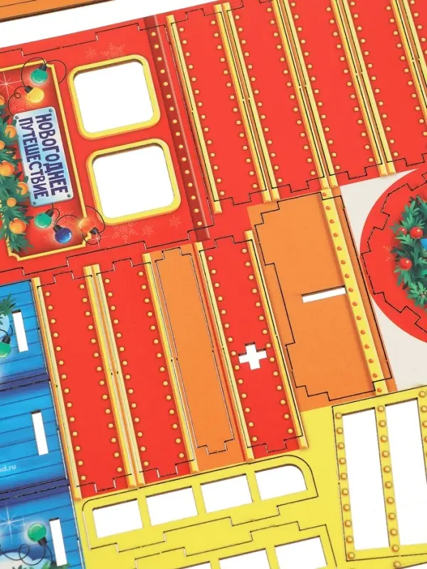 Конструктор Лесная мастерская &laquo;Новогодний паровозик&raquo;