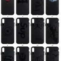 Чехол iPh XS Max рельефный matt TPU с рисунком