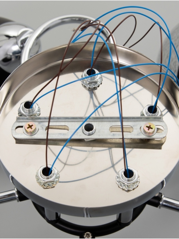 Люстра Люстра "Дождь" 5х40Вт Е27 хром 58х58х24см