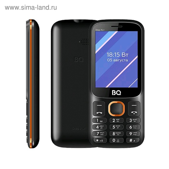 Сотовый телефон BQ 2820 Step XL+ 2,8 Сотовый телефон BQ 2820 Step XL+ 2,8", 32Мб, microSD, 1000mAh, 2 sim, чёрно-оранжевый