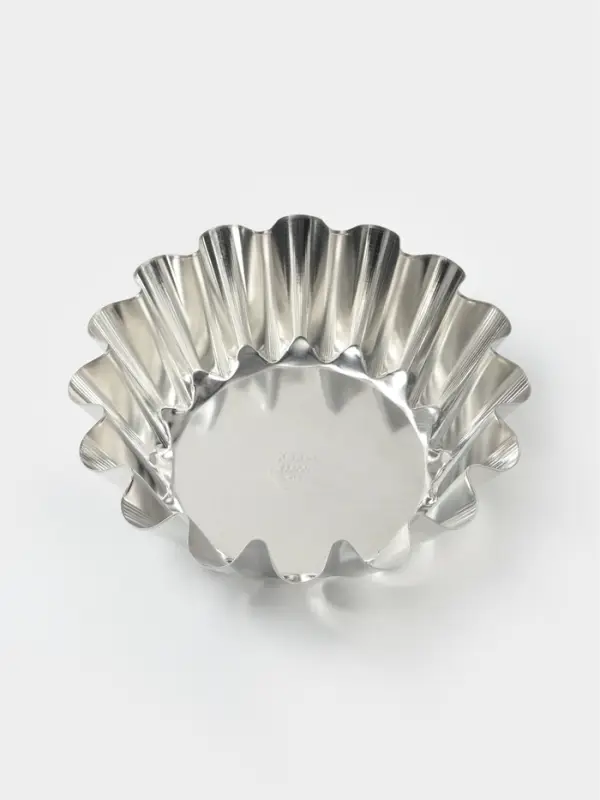 Форма для выпечки ромовой бабы, d=18.7 см, h=6.7 см, жесть, серебристая