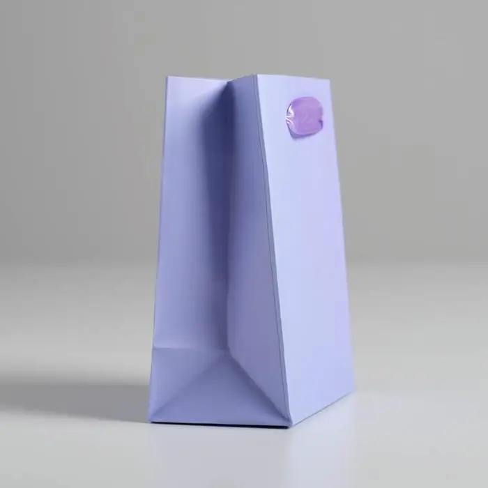 Пакет подарочный, упаковка, «Сиреневый», 12 х 15 х 5.5