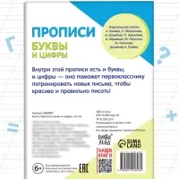 Книга &laquo;Прописи. Буквы и цифры&raquo;, 24 стр.