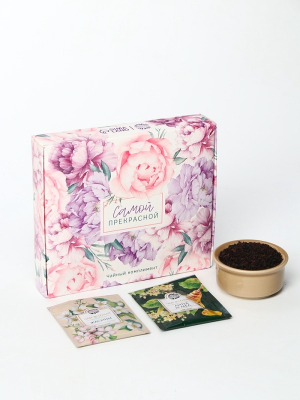 Набор чая  Набор чая "Самой прекрасной", 20 г + 12 п