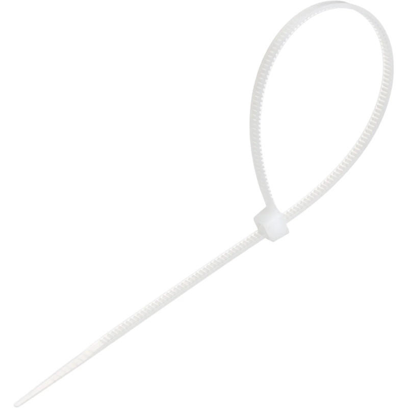 Стяжка (хомут) 200 мм x 3,6 мм,Bigtech BT-CT-200-36-W,нейлон,бел,100 шт/уп