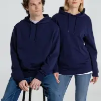 Толстовка с капюшоном унисекс Hoodie, темно-синяя, размер XS