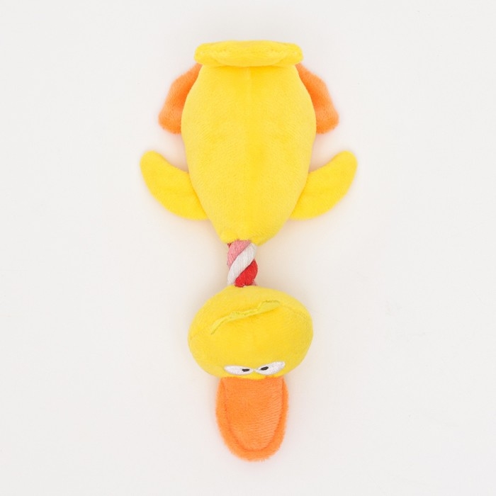 Игрушка текстильная Игрушка текстильная "Утёнок" , 19 х 11,5 см, жёлтая