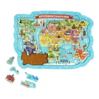 Пазл деревянный фигурный "Достопримечательности мира" Пазл деревянный фигурный "Достопримечательности мира"