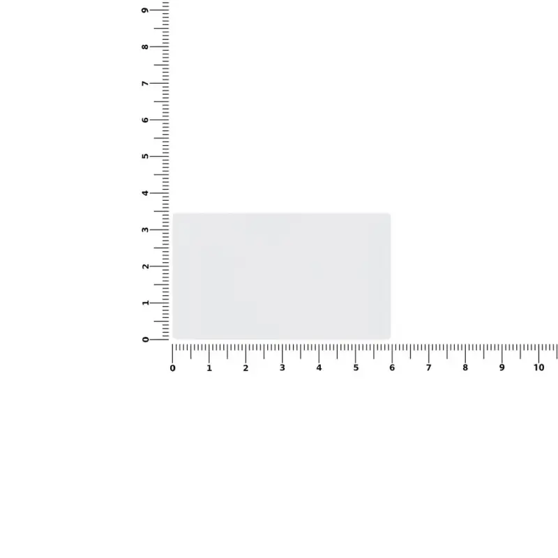 Лейбл из ПВХ Dzeta, M, прозрачный