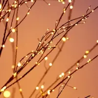 Дерево светодиодное 150 см, 1000 LED, постоянное свечение, 31 В, свечение янтарно-белое
