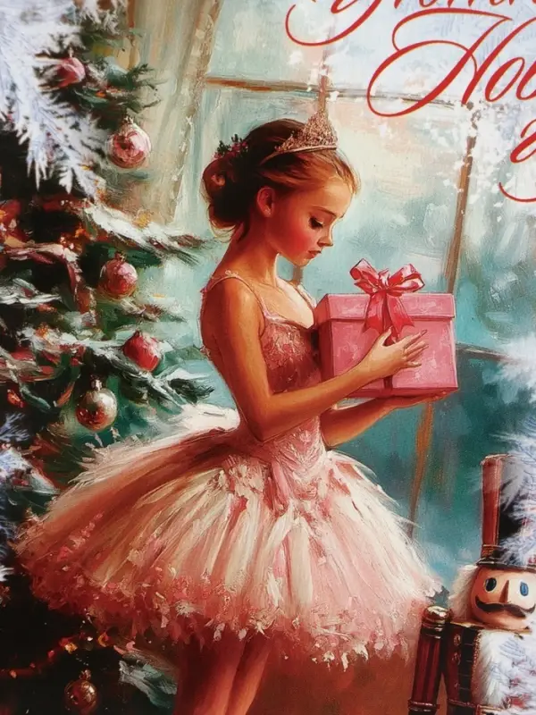 Открытка &laquo;Уютного нового года!&raquo;, балерина, 12&times;18 см